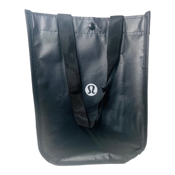 Lululemon Reusable Shopping Beach/Tote Bag Black/White New Large - Picture 3 of 10